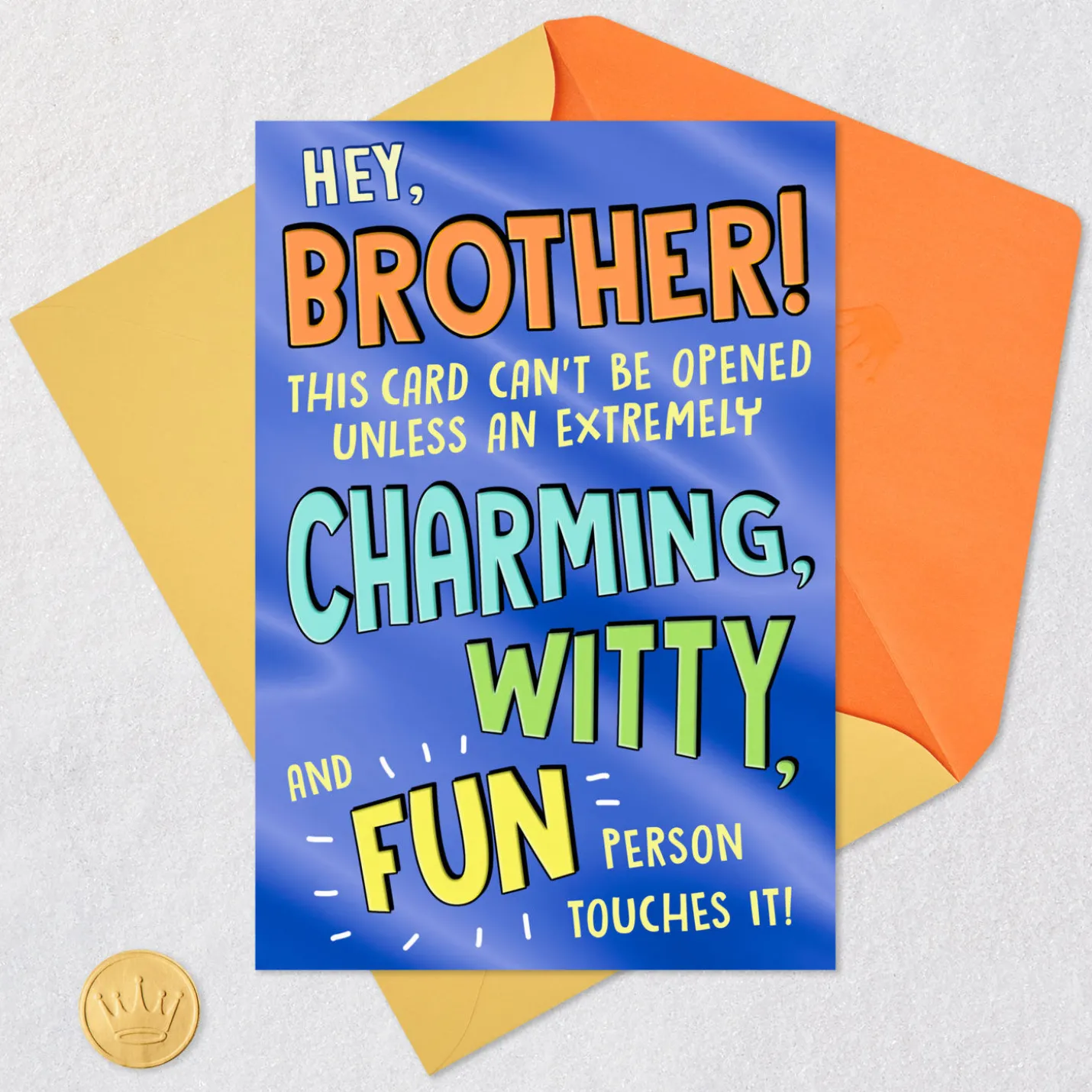 For Charming and Witty People Only Funny Birthday Card for Brother