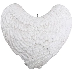 Forever Loved Memorial Heart and Angel Wings Personalized Ornament, Custom Text