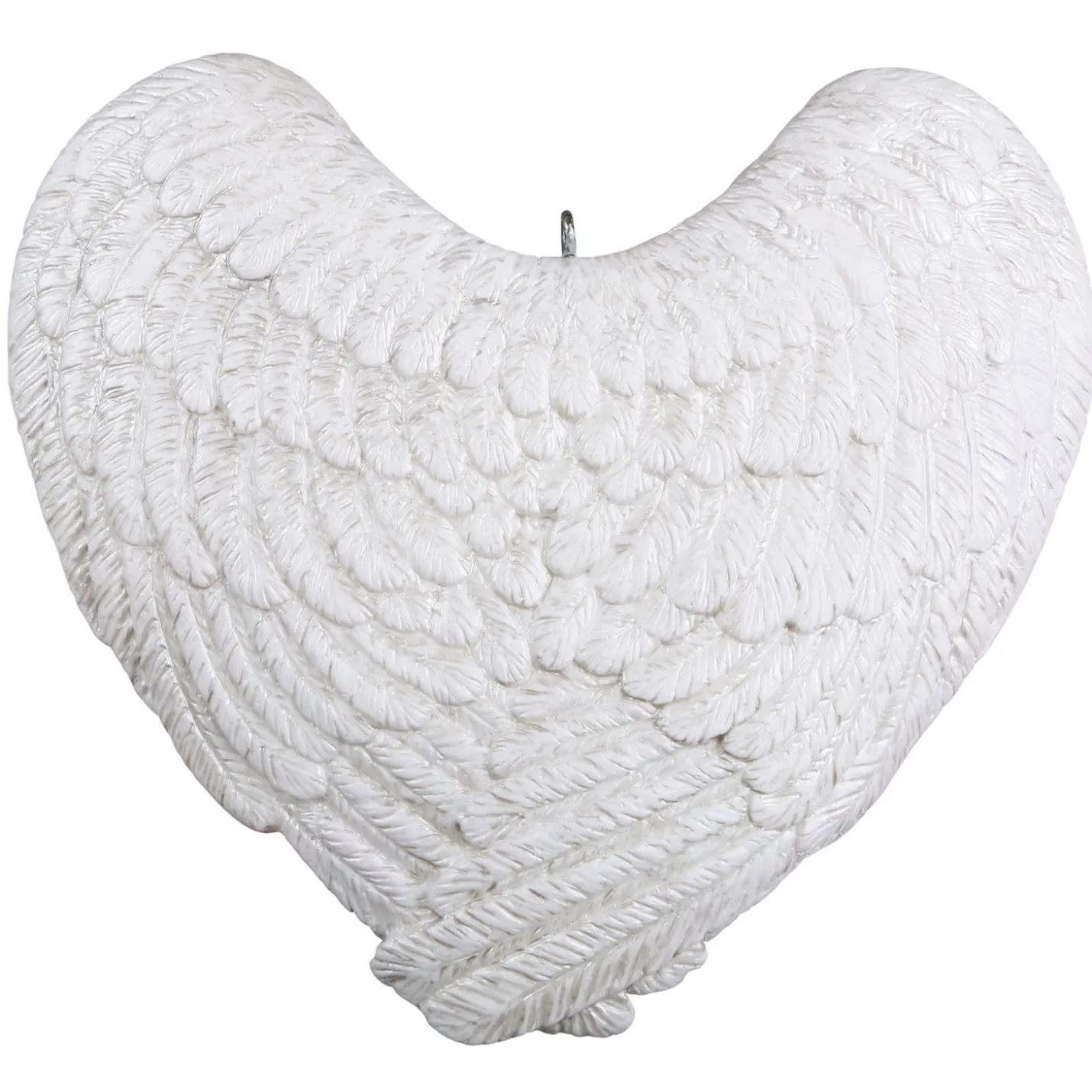 Forever Loved Memorial Heart and Angel Wings Personalized Ornament, Custom Photo