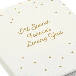 Forever Loving You Hearts on Cream Refillable Photo Album