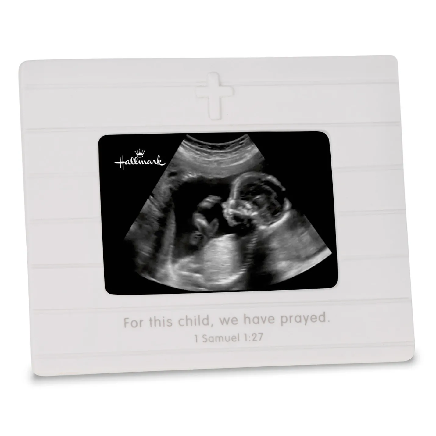 For This Child We Prayed Sonogram Porcelain Picture Frame, 3.75x2.5