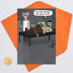 Frankenstein's Monster Parts Funny Halloween Card