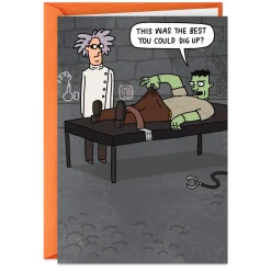 Frankenstein's Monster Parts Funny Halloween Card