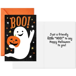 Friendly Little Boo Ghost Halloween Cards, Pack of 6