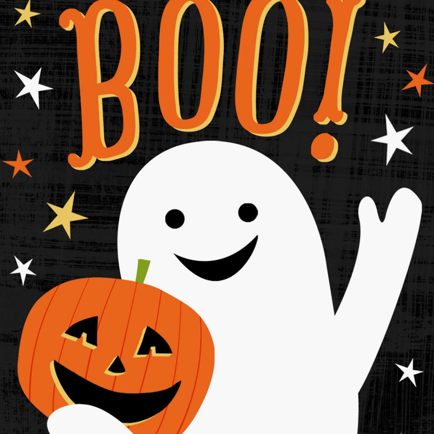 Friendly Little Boo Ghost Halloween Cards, Pack of 6