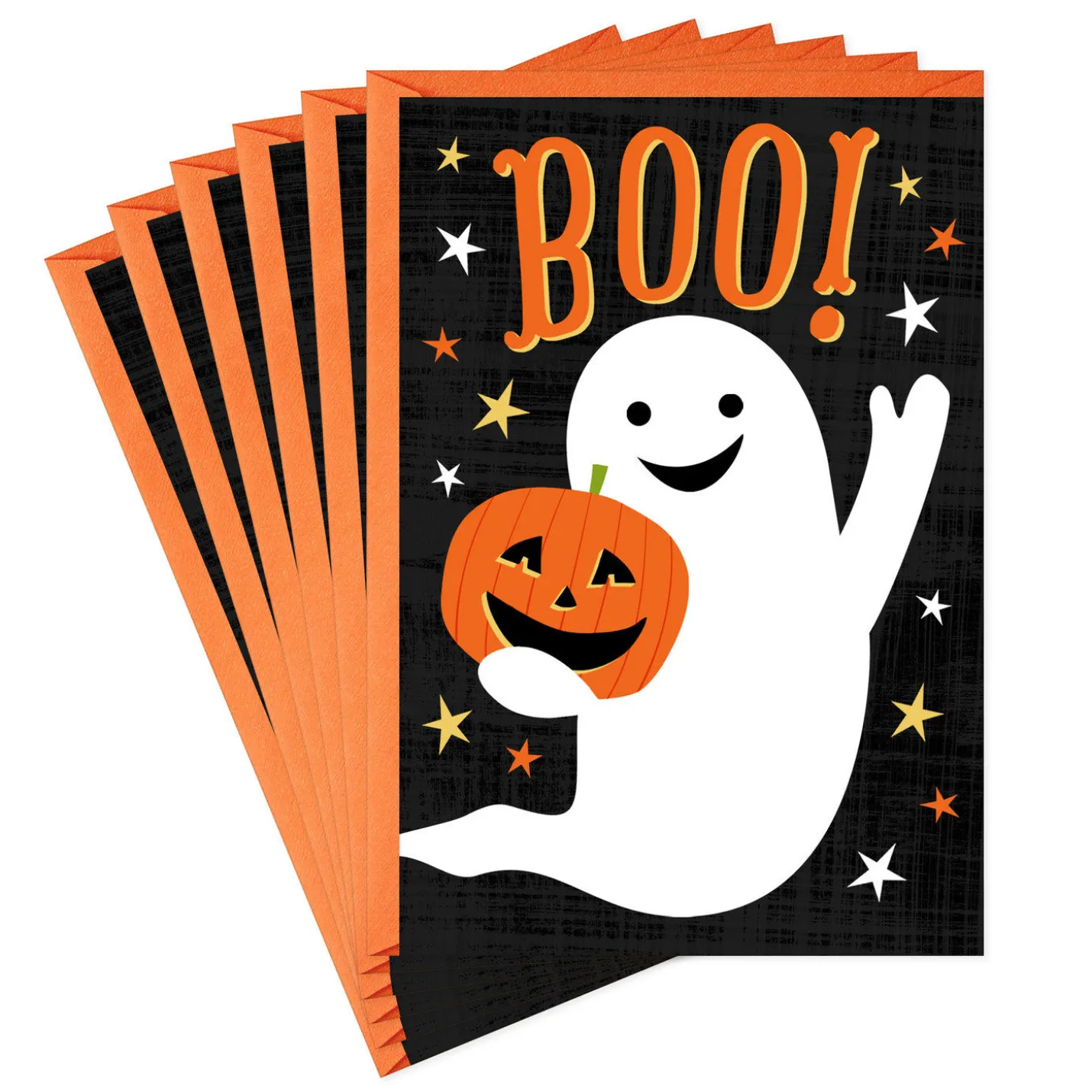 Friendly Little Boo Ghost Halloween Cards, Pack of 6