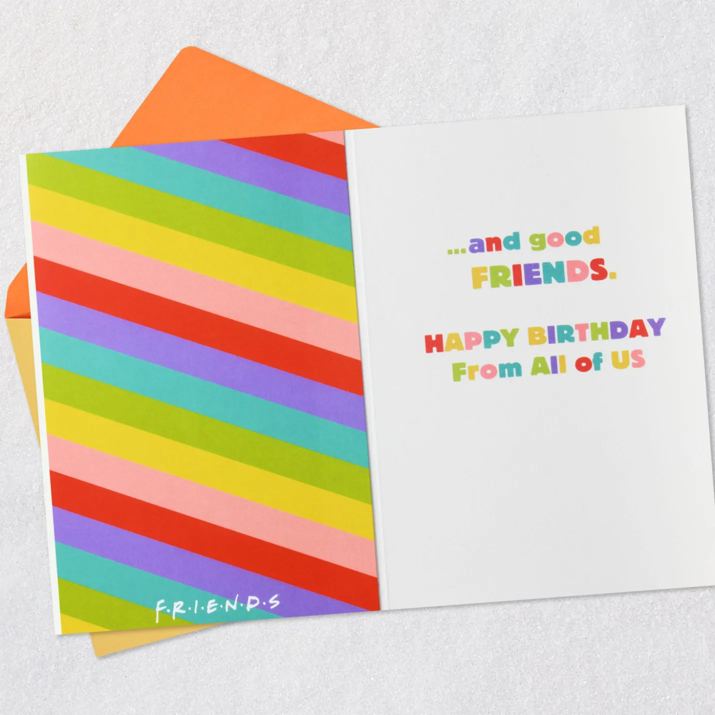 Friends™ Good Food and Laughs Funny Birthday Card From Us