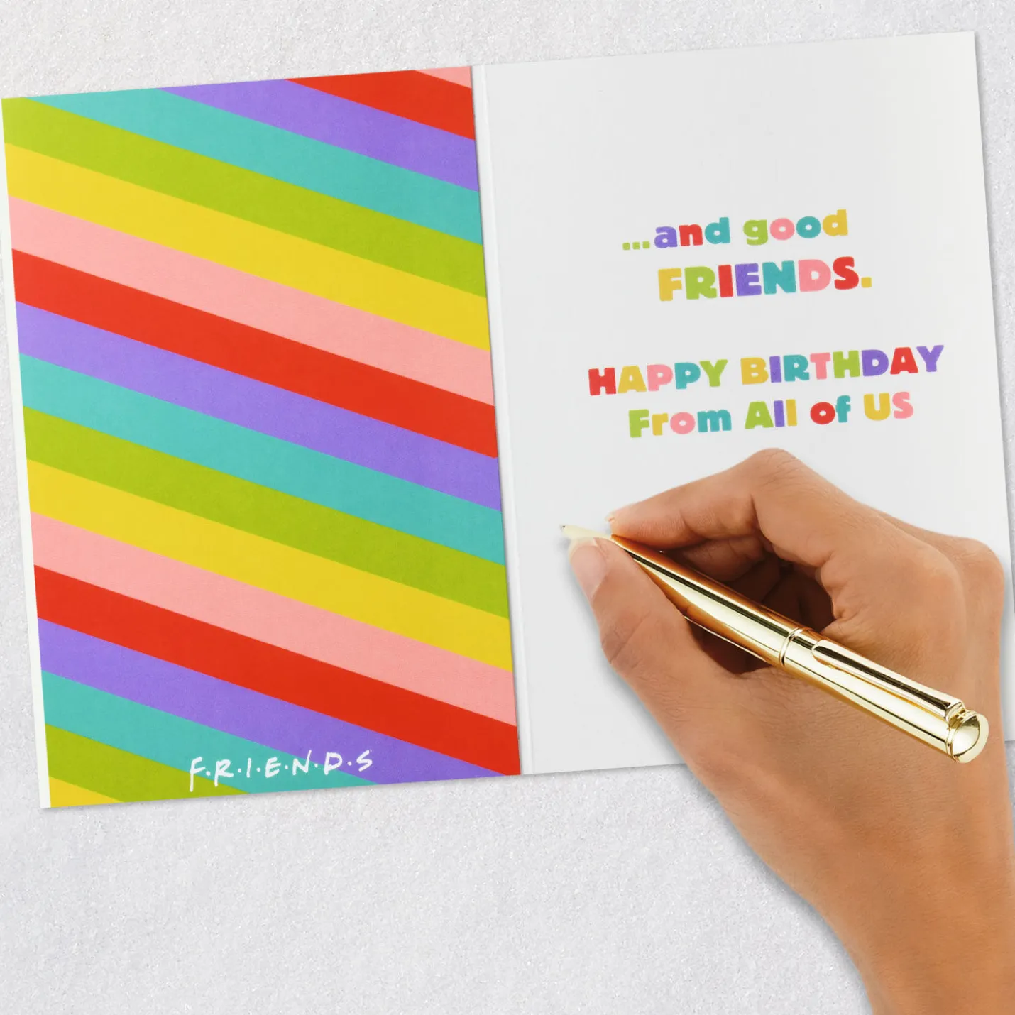 Friends™ Good Food and Laughs Funny Birthday Card From Us