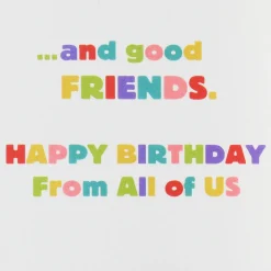 Friends™ Good Food and Laughs Funny Birthday Card From Us