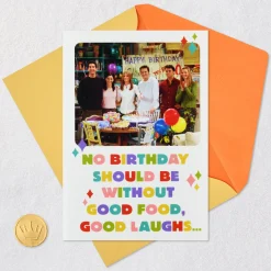 Friends™ Good Food and Laughs Funny Birthday Card From Us