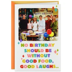 Friends™ Good Food and Laughs Funny Birthday Card From Us