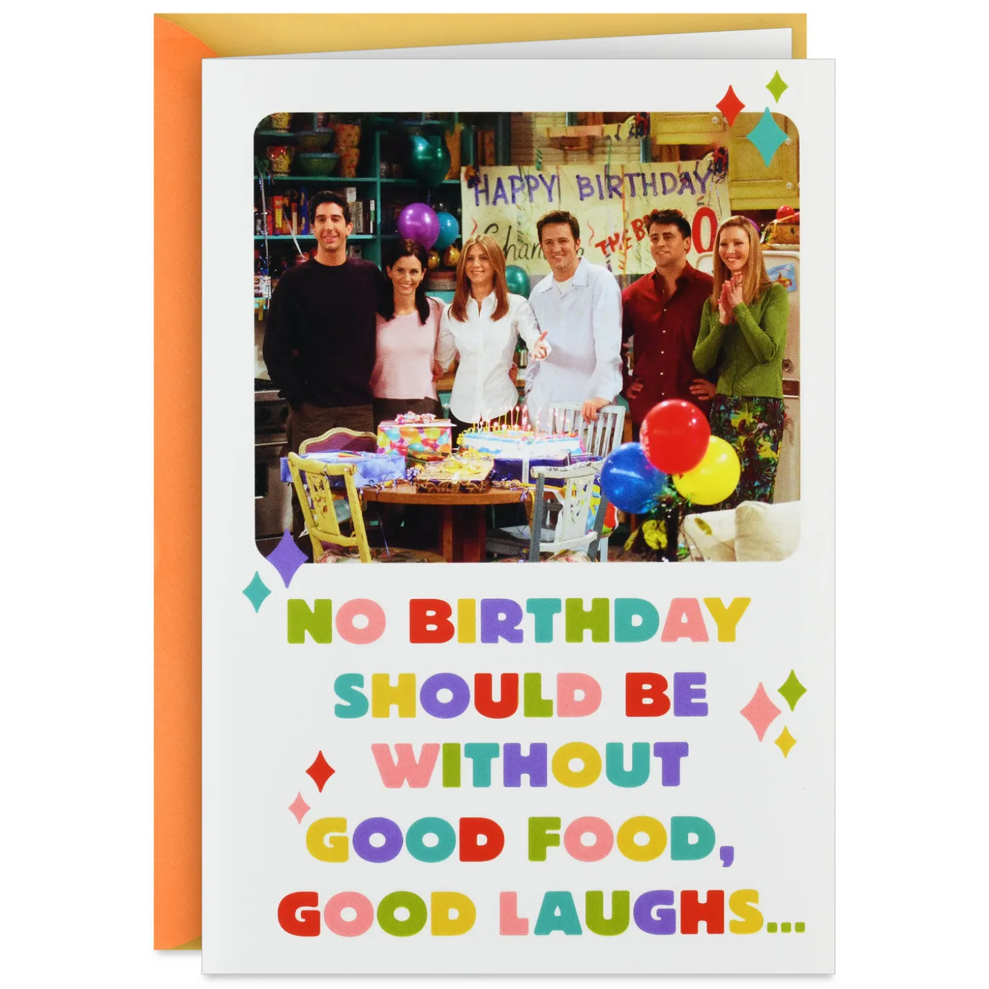 Friends™ Good Food and Laughs Funny Birthday Card From Us