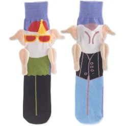 Friends Turkey Head Monica and Joey Novelty Socks