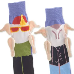 Friends Turkey Head Monica and Joey Novelty Socks