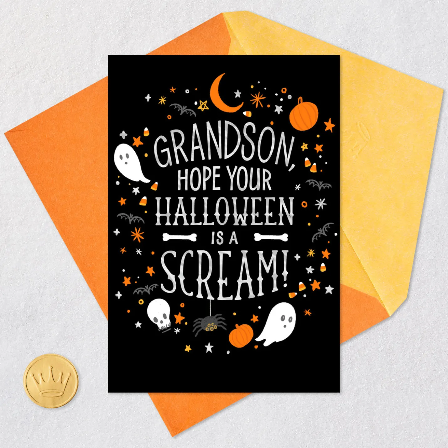 Frightful Fun Halloween Card for Grandson
