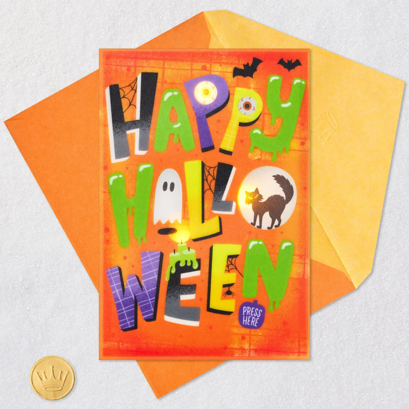 Frightfully Fun Musical Halloween Card with Light
