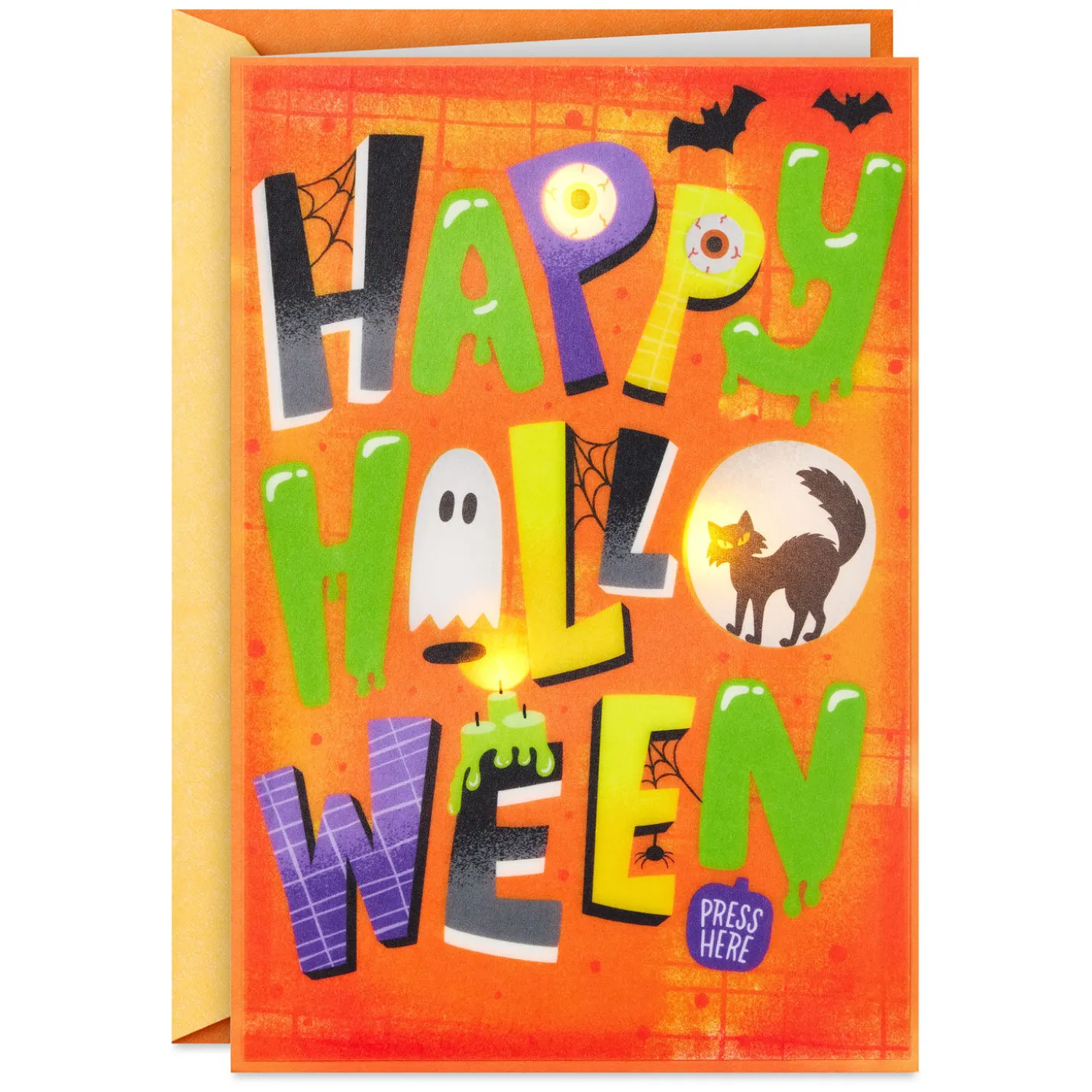 Frightfully Fun Musical Halloween Card with Light