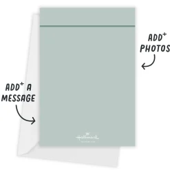 Frosted Botanicals Flat Holiday Photo Card