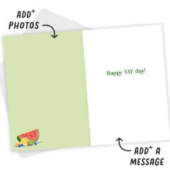 Fruity Summer Cake Custom Birthday Card