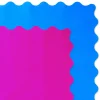 Fuchsia and Bright Blue Wavy-Edged 2-Pack Tissue Paper, 4 sheets total