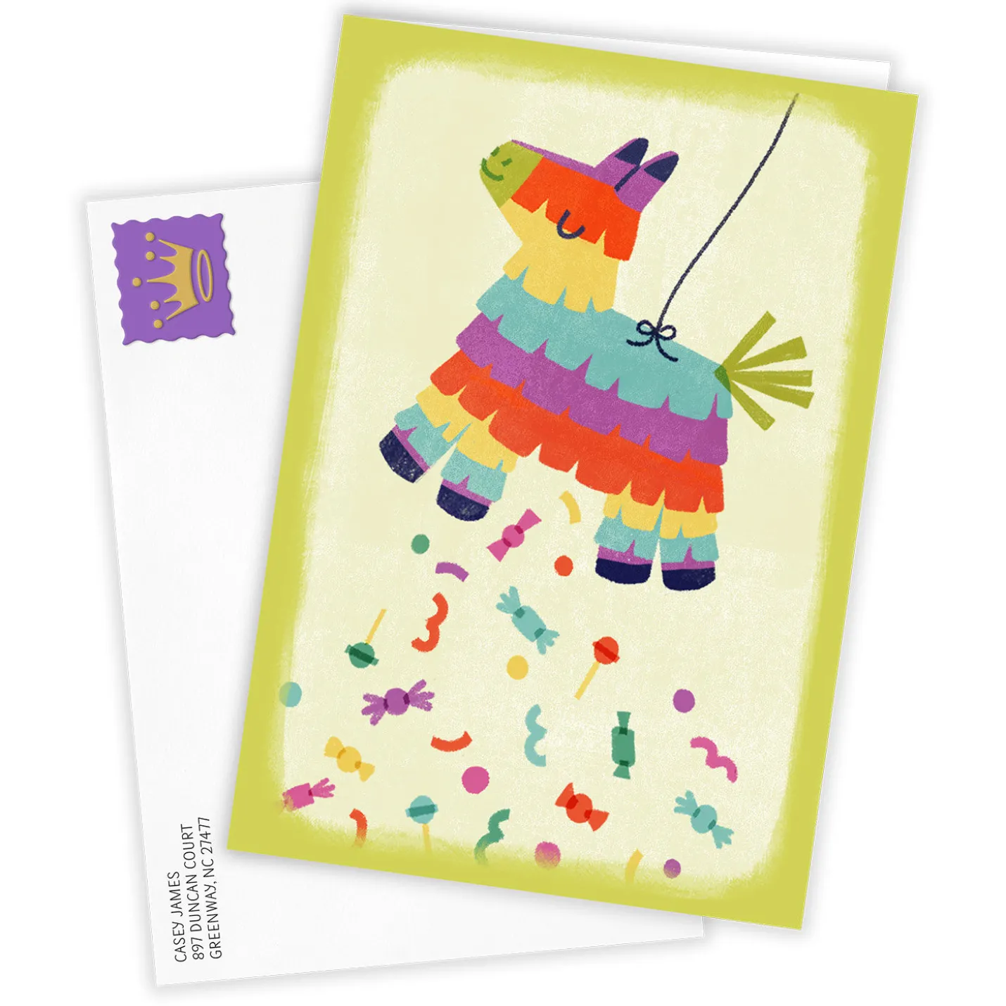 Fun Piñata Custom Birthday Card