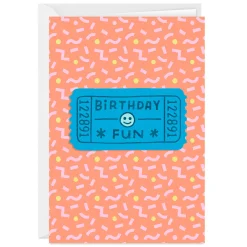 Fun Ticket Custom Birthday Card