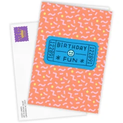 Fun Ticket Custom Birthday Card