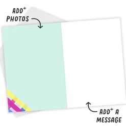 Fun and Bright Pastel Plaid Custom Card