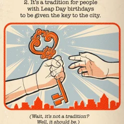 Fun Facts Funny Leap Day Birthday Card