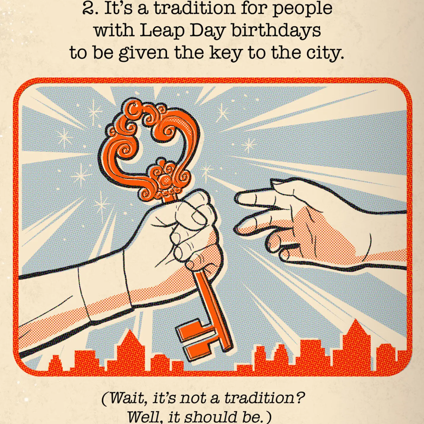 Fun Facts Funny Leap Day Birthday Card