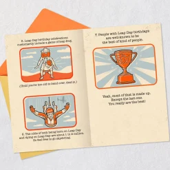 Fun Facts Funny Leap Day Birthday Card