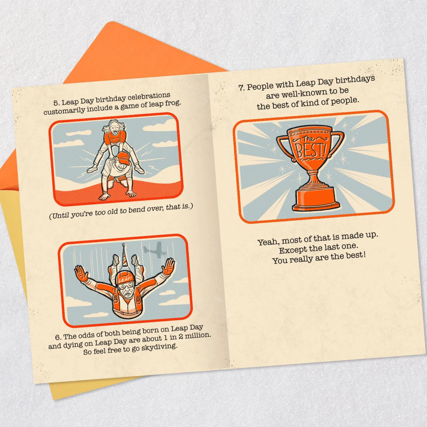 Fun Facts Funny Leap Day Birthday Card