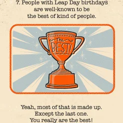 Fun Facts Funny Leap Day Birthday Card