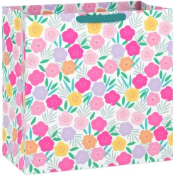 15" Fun Floral Extra-Deep Gift Bag