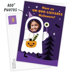 Fun Ghost Photo Hole Custom Halloween Card