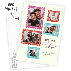 Fun Photo Stamps Flat Holiday Photo Card