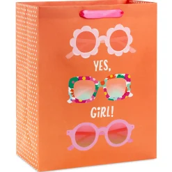 13" Fun Sunnies on Orange Large Gift Bag