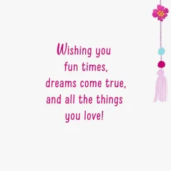 Fun Times and Dreams Come True Birthday Card for Kids