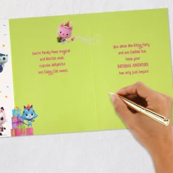 Gabby's Dollhouse Cat-titude Birthday Card with Stickers