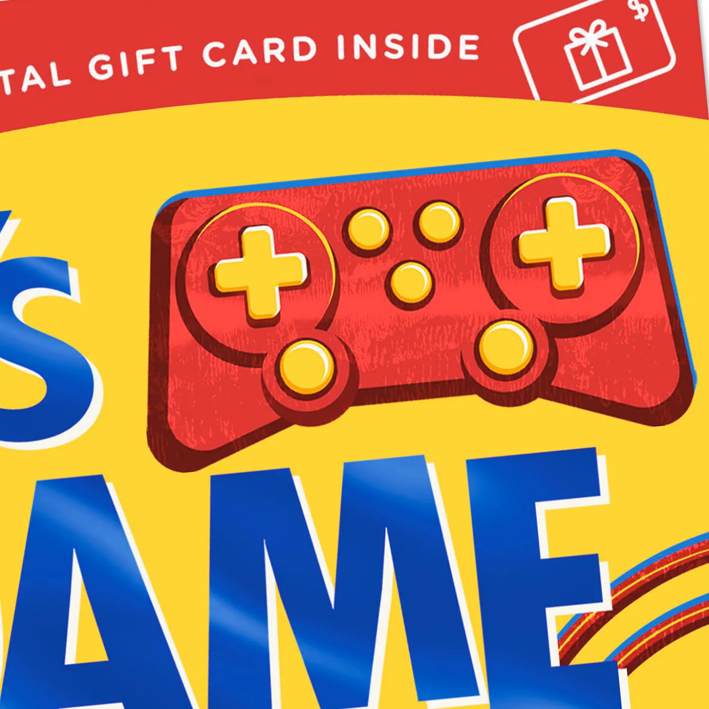 Game On Gift Card Greeting Birthday Card for Kids