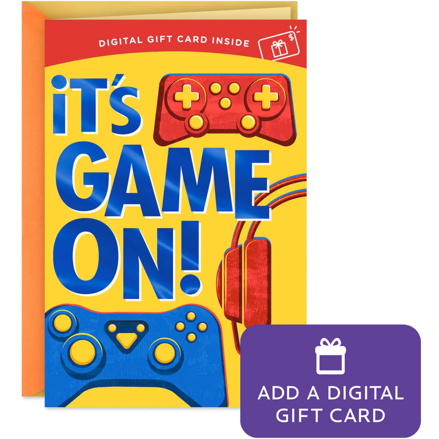 Game On Gift Card Greeting Birthday Card for Kids