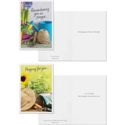 Gardening Scenes Assorted Religious Praying for You Cards, Box of 12