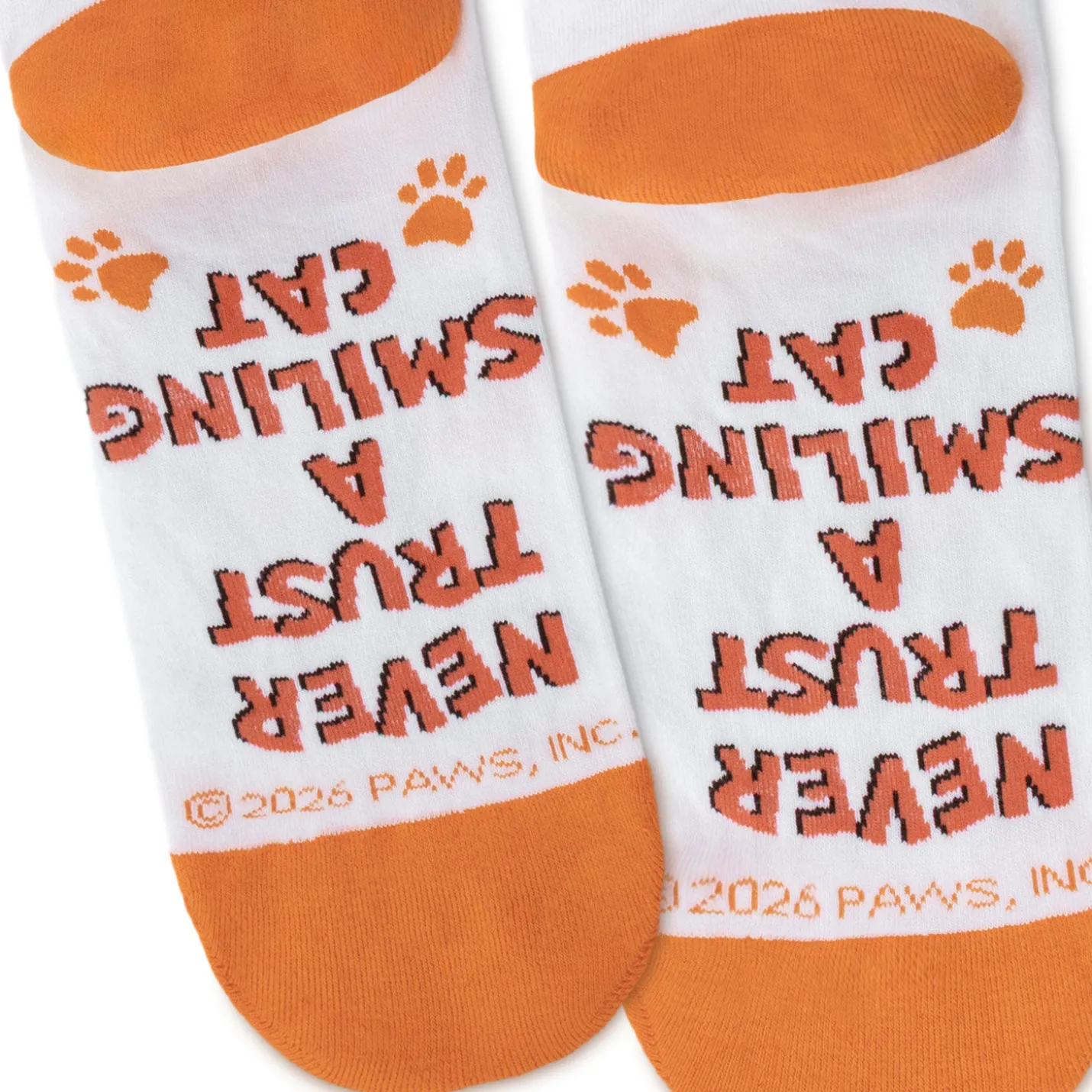 Garfield Poses and Paw Prints Novelty Crew Socks