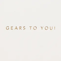 Gears to You Motorcycle Birthday Card