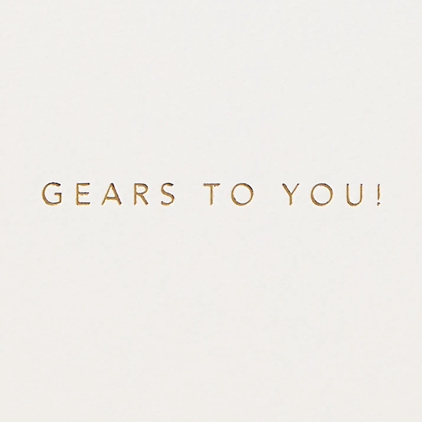 Gears to You Motorcycle Birthday Card