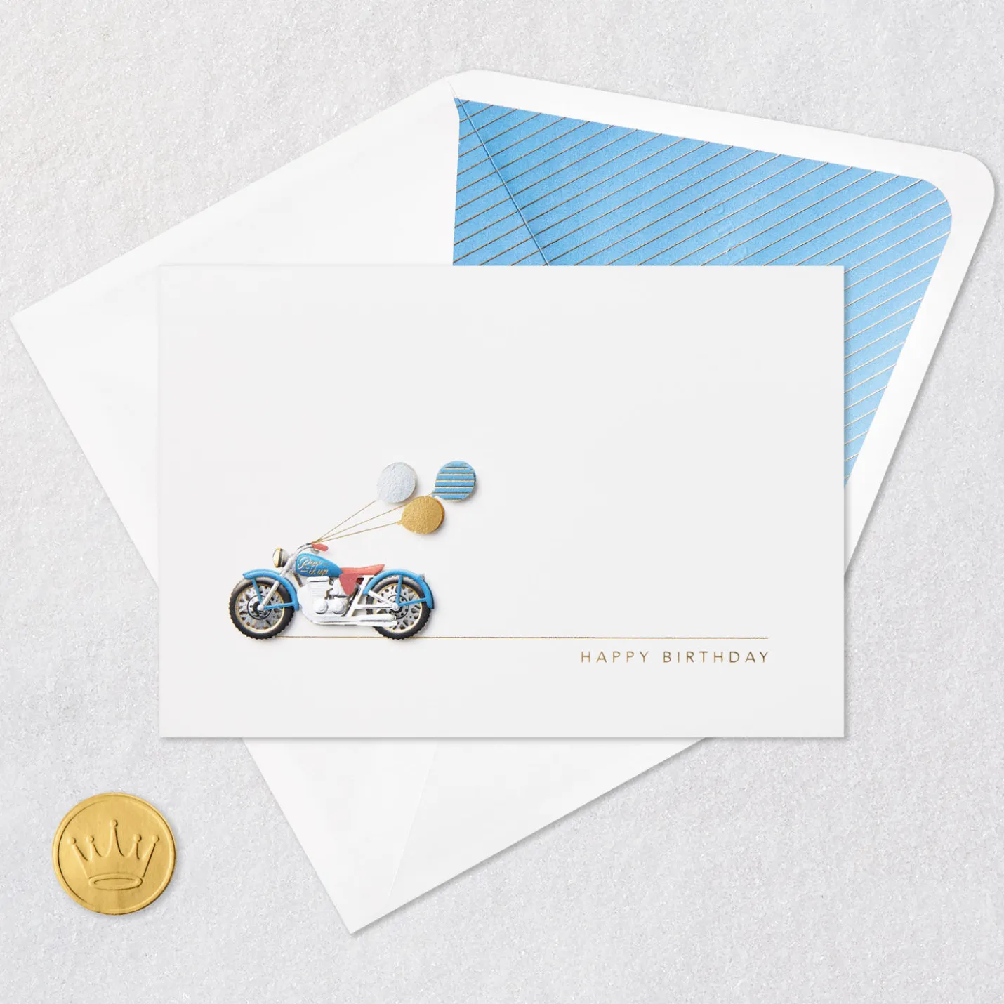 Gears to You Motorcycle Birthday Card
