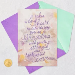 Gentle Strength and Rock-Solid Love Birthday Card for Grandma