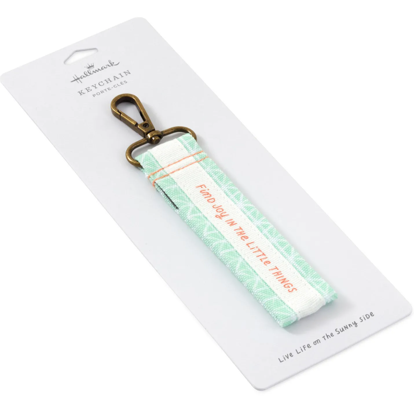 Geometric Pastel Wrist Strap Key Ring