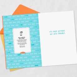 Get Into Trouble Cake-Stealing Dogs Gift Card Greeting Funny Birthday Card