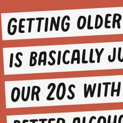 Getting Older Means Better Alcohol Funny Birthday Card